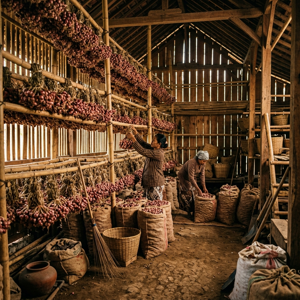Bibit Bawang Merah Tajuk Siap Tanam